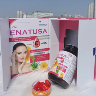 Viên Uống Vitamin Enatusa- Bổ Sung Vitamin E,Hỗ Trợ Giảm Nám, Mờ Tàn Nhang, Chống Nắng - 30 Viên
