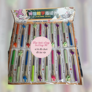 Vỉ 20 cây que chỉ bảng cho giáo viên hình ngón tay,đồ dùng học tập có thể thu gọn và kéo dài