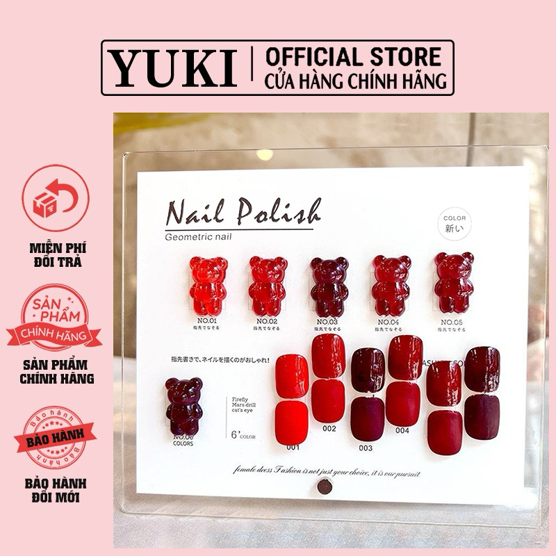 Sơn gel Eiddo đỏ lẻ màu - Sơn móng tay tone đỏ, chất sơn đặc mướt, độ bền cao - Sơn gel tone đỏ Eidd