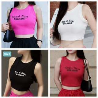  Áo sát nách Croptop thể thao chất poly co giãn 4 chiều mặc mát lạnh 