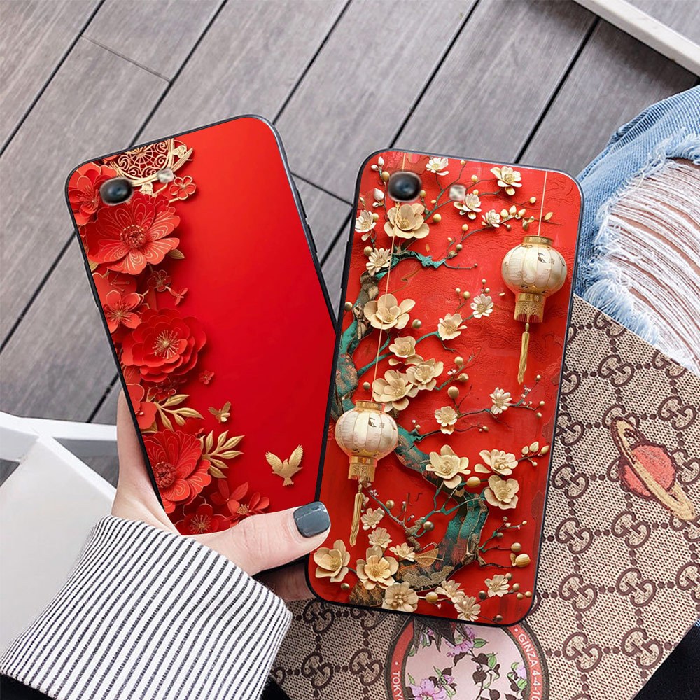 Ốp lưng oppo f1S / oppo f3 / oppo f3 lite / oppo f3 plus in hình hoa,đèn lồng tết

