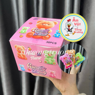 Sỉ hộp 30 gói kẹo dẻo chíp gấu mix vị trái cây coca thơm ngon, kẹo chip chip gấu trái cây coca sỉ đồ ăn vặt