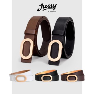 Thắt Lưng Nữ Bản Nhỏ 2,8cm Mặt Khóa Vàng Cao Cấp JTL37 Jussy Official Dây Đai Váy Nữ Màu Trắng Chất Da Pu Bền Chắc