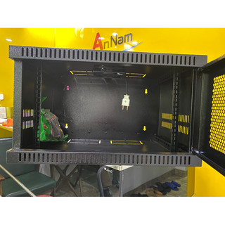 Tủ Mạng-Tủ Rack 6U ( sẵn tủ đen và trắng), khung hàn liền ( đặt trắng hoặc đen nt ghi chú giúp shop)
