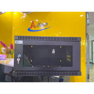 Tủ Mạng-Tủ Rack 6U ( sẵn tủ đen và trắng), khung hàn liền ( đặt trắng hoặc đen nt ghi chú giúp shop)