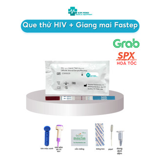 Bộ test nhanh HIV và giang mai tại nhà Fastep [Che tên sản phẩm]