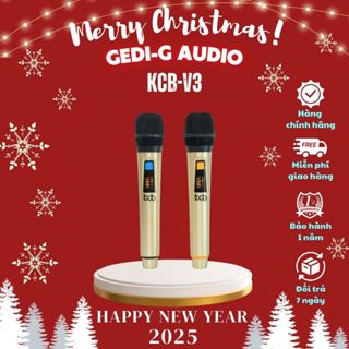 Micro Karaoke Không Dây Cao Cấp KCB-V3 - Cục Thu 2 Râu Đa Năng Chống Hú CAO CẤP Bảo Hành 12 Tháng