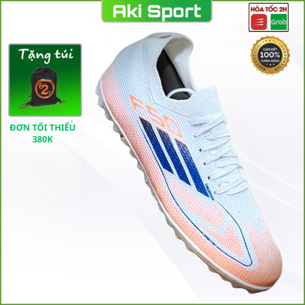 Giày Đá Bóng MTC F50 Trắng Cam thể thao chính hãng