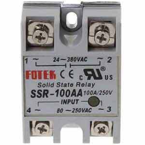 Solid Rơ le bán dẫn SSR - 100VA, 100DA, 100DD, 100AA Fotek và đế tản nhiệt nhôm