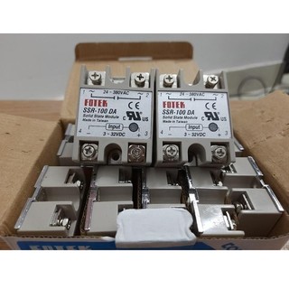 Solid Rơ le bán dẫn SSR - 100VA, 100DA, 100DD, 100AA Fotek và đế tản nhiệt nhôm