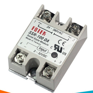 Solid Rơ le bán dẫn SSR - 100VA, 100DA, 100DD, 100AA Fotek và đế tản nhiệt nhôm