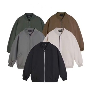 Áo khoác gió bomber hai lớp nam nữ cao cấp tráng bạc trượt nước