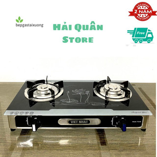 Bếp gas đôi Việt Nhật TD868 - Bếp gas đôi mặt kính - Mâm họng hợp kim