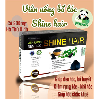 Viên uống bổ tóc Shine Hair hỗ trợ đen tóc giảm rụng giảm khô xơ