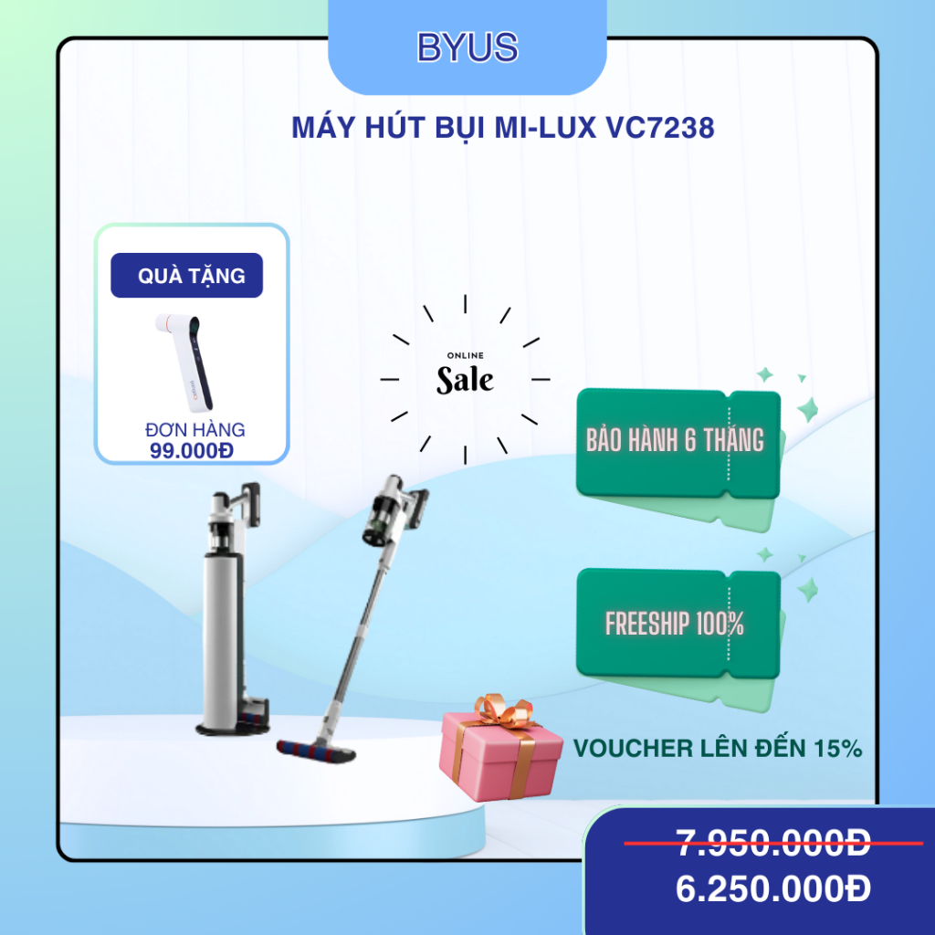 Máy hút bụi Mi-lux VC7238
