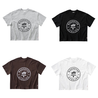 ÁO THUN UNISEX FORM BOXY VẢI COTTON MỀM HOẠ TIẾT IN NỔI WHENEVER ATELIER NHIỀU PHỐI MÀU