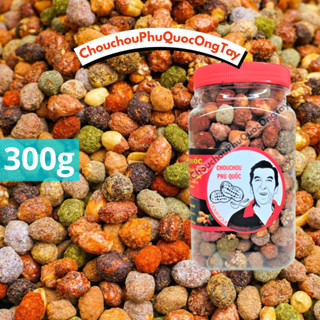 (Nhanh) (Hũ 300g) Đậu phộng 30 vị CHOUCHOU PHÚ QUỐC ÔNG TÂY - Đặc sản Phú Quốc