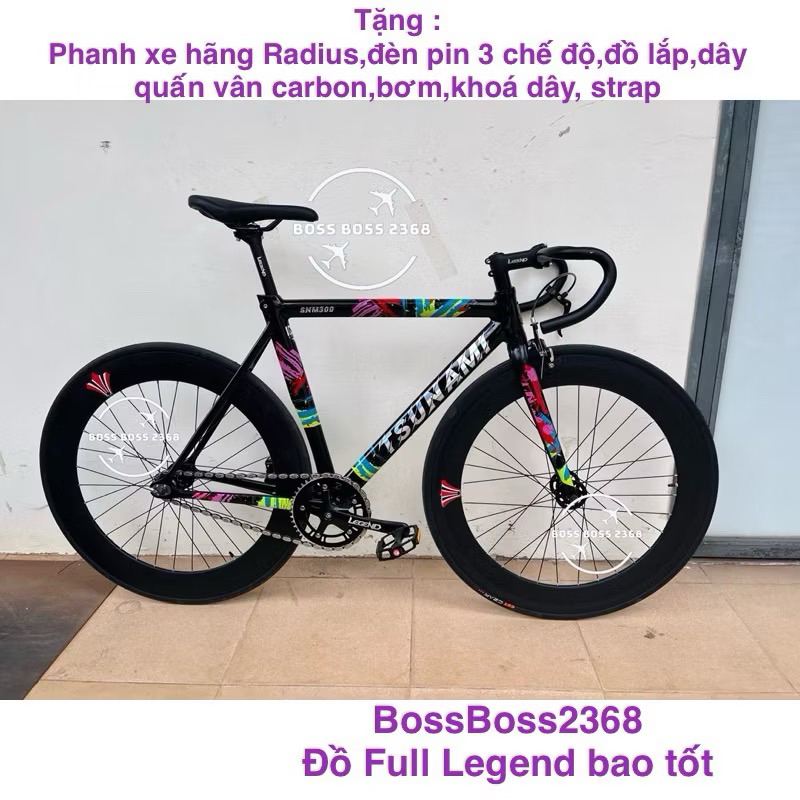xe fixed gear Tsunami snm300 Real đồ full Legend (tặng nhiều đồ)