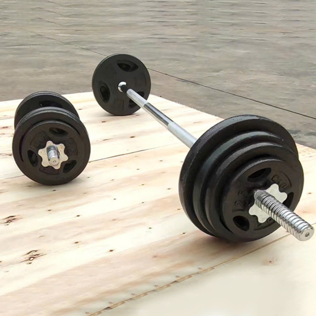 bánh tạ gang 20kg 15kg 10kg 7kg 5kg tạ đúc bằng gang đặc dạng 3 cánh lỗ phi 30mm