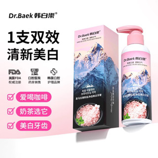 Kem đánh răng muối hồng Himalaya và bạc hà Dr.Baek làm sạch răng, tiêu diệt vi khuận gây hôi miệng, nhập khẩu Hàn Quốc