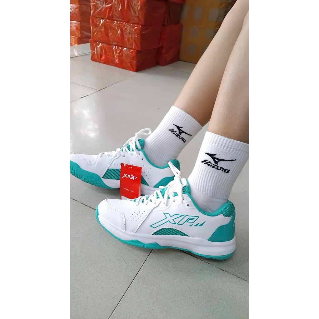  Giày cầu lông bóng chuyền Xp Cl10   Tặng 1 đôi tất dệt kim  