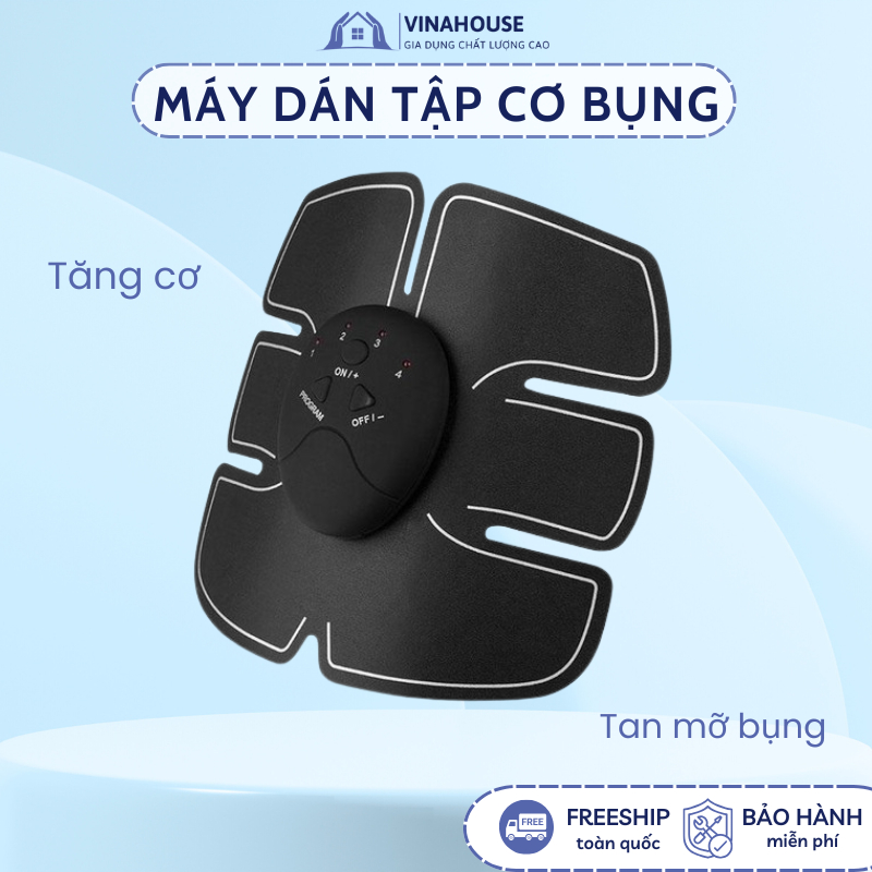Miếng Dán Tập Cơ Bụng 6 Múi tan mỡ thừa tạo cơ bụng săn chắc tăng cường cơ 6 múi nhiều chương trình