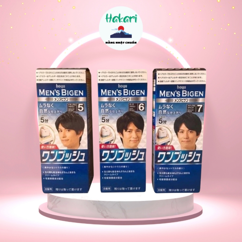 Nhuộm Phủ Bạc Hoyu Men'S Bigen Nam Nhật Bản