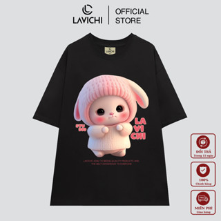  Áo Thun Local Brand Unisex BUNNY CUTE PINK Premium 100% Cotton LAVICHI - LC186 