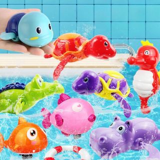 Đồ Chơi Nhà Tắm / Đồ Chơi Bơi Trong Nước Vặn Bằng Cót Đáng Yêu, Vui Nhộn Cho Bé Vui Chơi 89075 TOM HOUSE