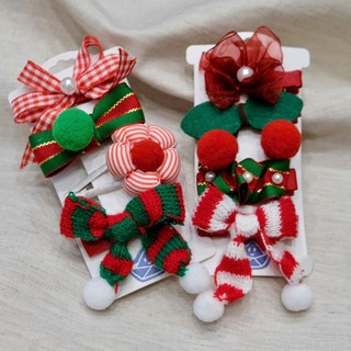 Kẹp tóc handmade Noel cho bé