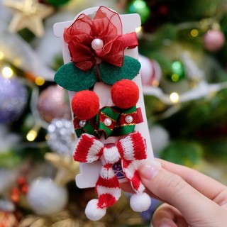 Kẹp tóc handmade Noel cho bé
