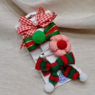 Kẹp tóc handmade Noel cho bé