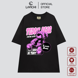  Áo Thun Local Brand Unisex TEDDY BEAR PINK Premium 100% Cotton LAVICHI - LC190 