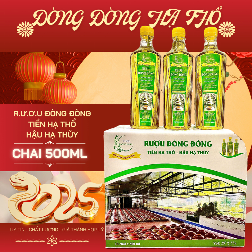 Rượu đòng đòng hạ thổ | chai 500ml