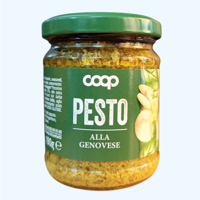 COOP -- Lọ Alla Genovese 190g -- SỐT PESTO LÁ HÚNG QUẾ SX Ý Basil Pesto Sauce
