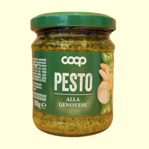 COOP + Lọ Alla Genovese 190g + SỐT PESTO Ý HÚNG QUẾ Basil Pesto Sauce