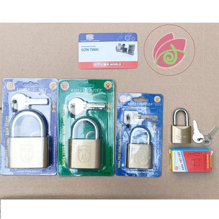 Khóa đồng bấm Việt Tiệp 01280 0138 MB 0152 01601