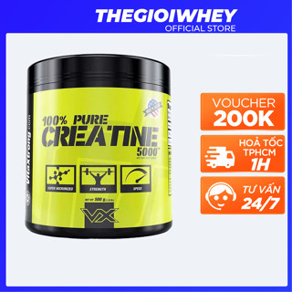 Creatine Micronized Team VX Pre Workout 100 lần dùng Tăng Sức Mạnh, Tăng Thể Lực, Tỉnh Táo Tập Trung