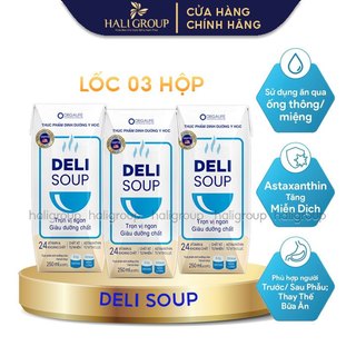 Lốc 3 Hộp Delisoup, Soup Uống Dinh Dưỡng Công Thức Thay Thế Bữa Ăn