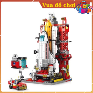 [1093 Chi tiết] Đồ chơi lắp ráp phi hành gia-mô hình tàu vũ trụ cao cấp, đồ chơi lắp ghép mô hình LeleBrother