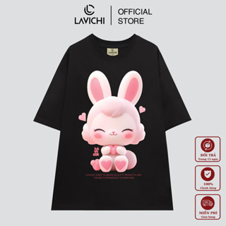  Áo Thun Local Brand Unisex BUNNY PINK LAVICHI Premium 100% Cotton LAVICHI - LC213 