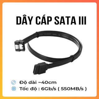 Cáp SATA III 6Gb/s Kết Nối SSD HDD PC Đầu Thẳng – Dây Cáp SATA III Cho Ổ Cứng SSD/HDD Máy Tính