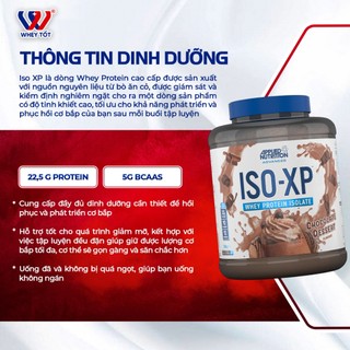 Whey protein isolate Applied Nutrition Iso XP 1.8kg chính hãng