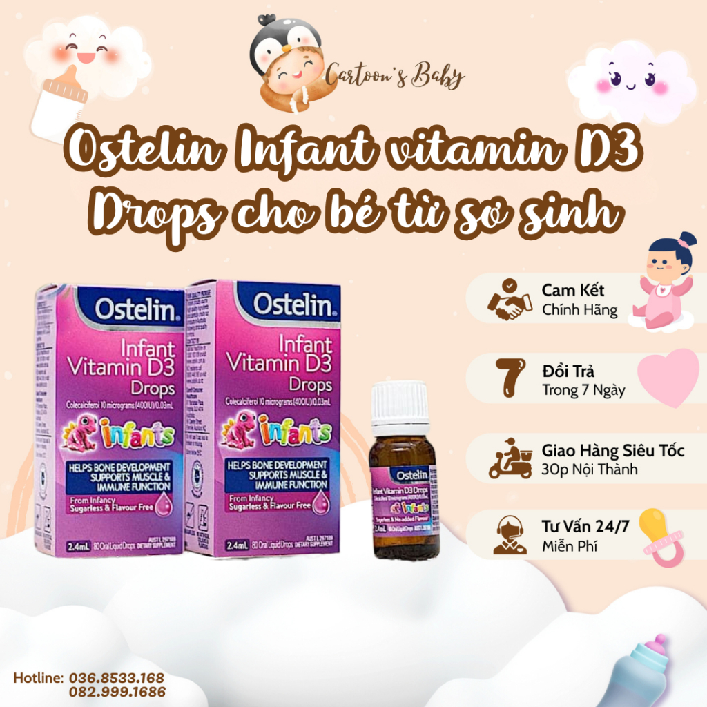 Vitamin D3 Ostelin drop 2.4ml