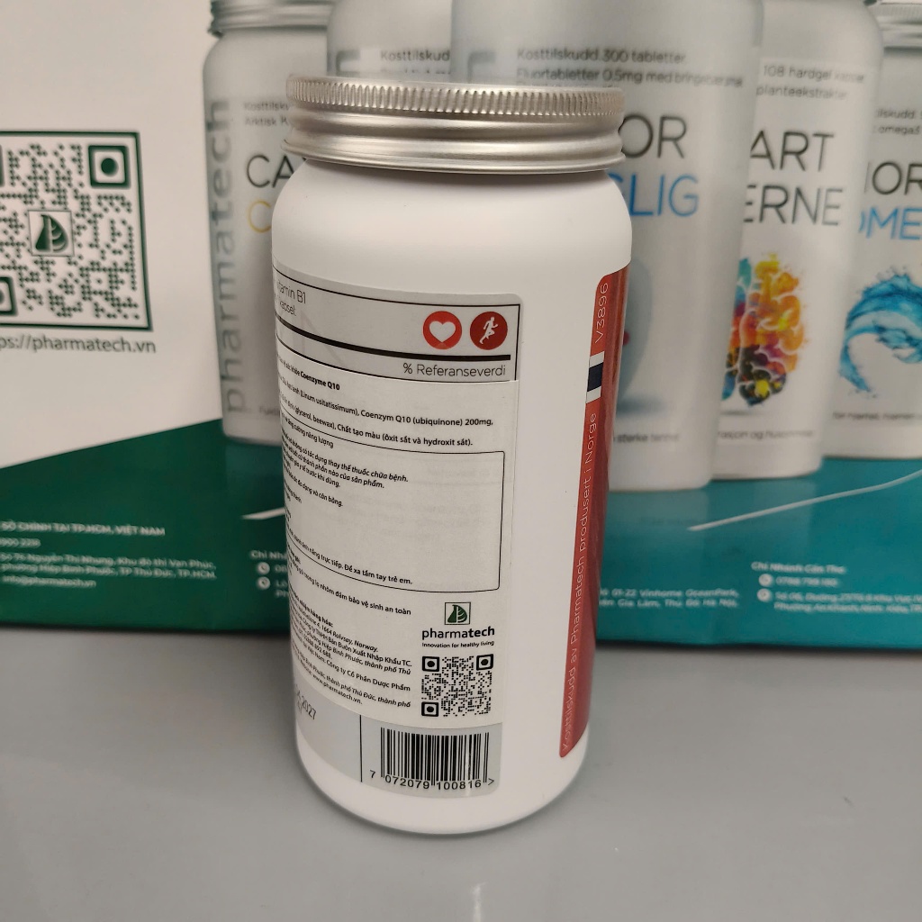 3 Lọ TPBVSK Q10 200Mg + Vitamin B1 Pharmatech
