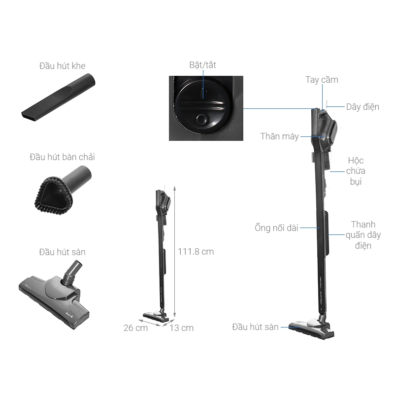 Máy hút bụi cầm tay Deerma DX700S