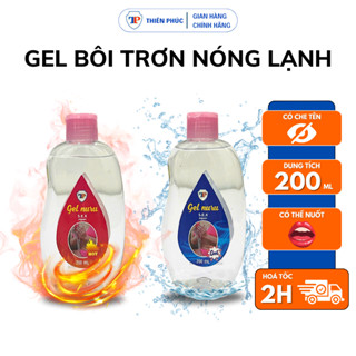 Gel bôi trơn nóng lạnh Thiên Phúc dầu massage bôi trơn nam nữ gốc nước an toàn lành tính 200ml 900ml