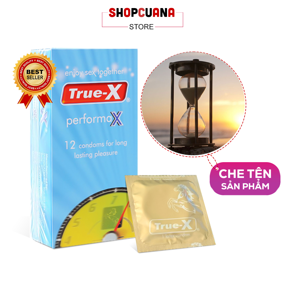 Bao Cao Su TrueX Performax (Hộp 12C) - Dòng Bcs Siêu Mỏng, Giúp Duy Trì Lửa Yêu. Bcs Nhật Bản