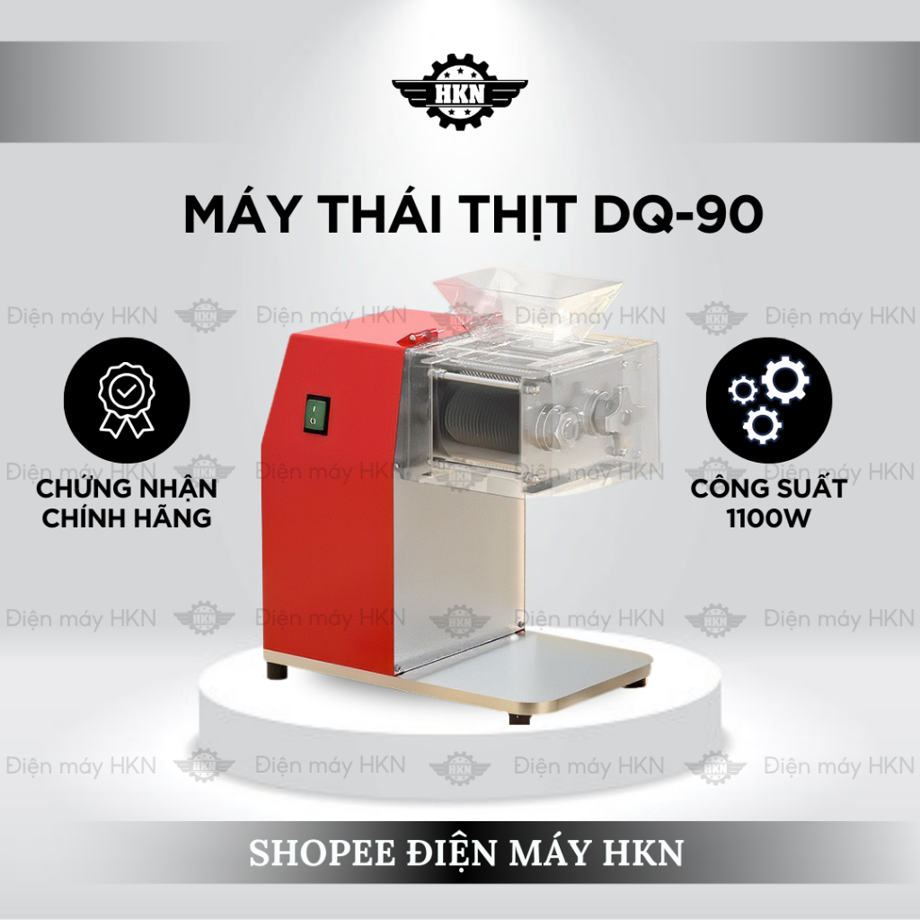 Máy Thái Thịt Tươi Sống DQ-90, Điện Máy HKN, Máy Thái Thịt Tai Mũi Heo, Máy Thái Thịt Nướng, Máy Thái Thịt Bò Tươi