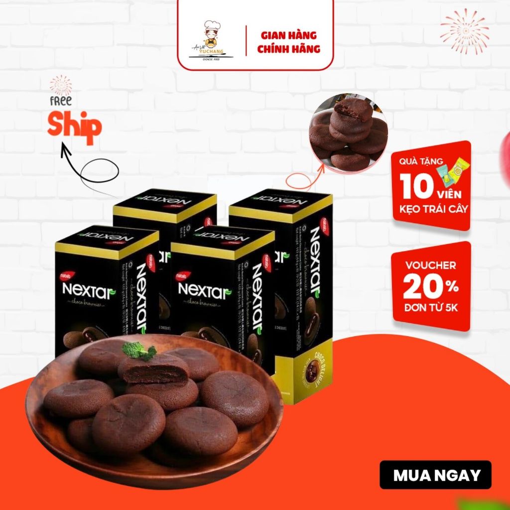 Bánh Socola Nextar Nabati 112gr, Bánh Mì Nabati Nextar Nhân Chocolate Tan Chảy - Ăn Vặt YuChang